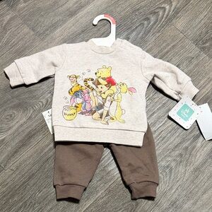 Disney Beige and Brown Winnie the Pooh Baby Set